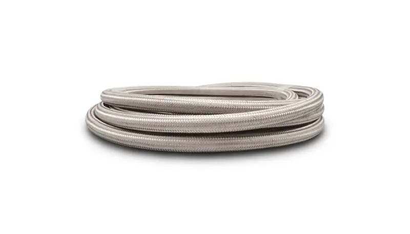 Vibrant Ss Braided Flex Hose With Ptfe Liner -8 An (5 Foot Roll) 1
