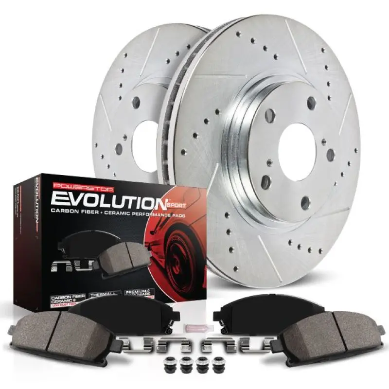 Power Stop 96-05 Honda Civic Front Z23 Evolution Sport Brake Kit 2