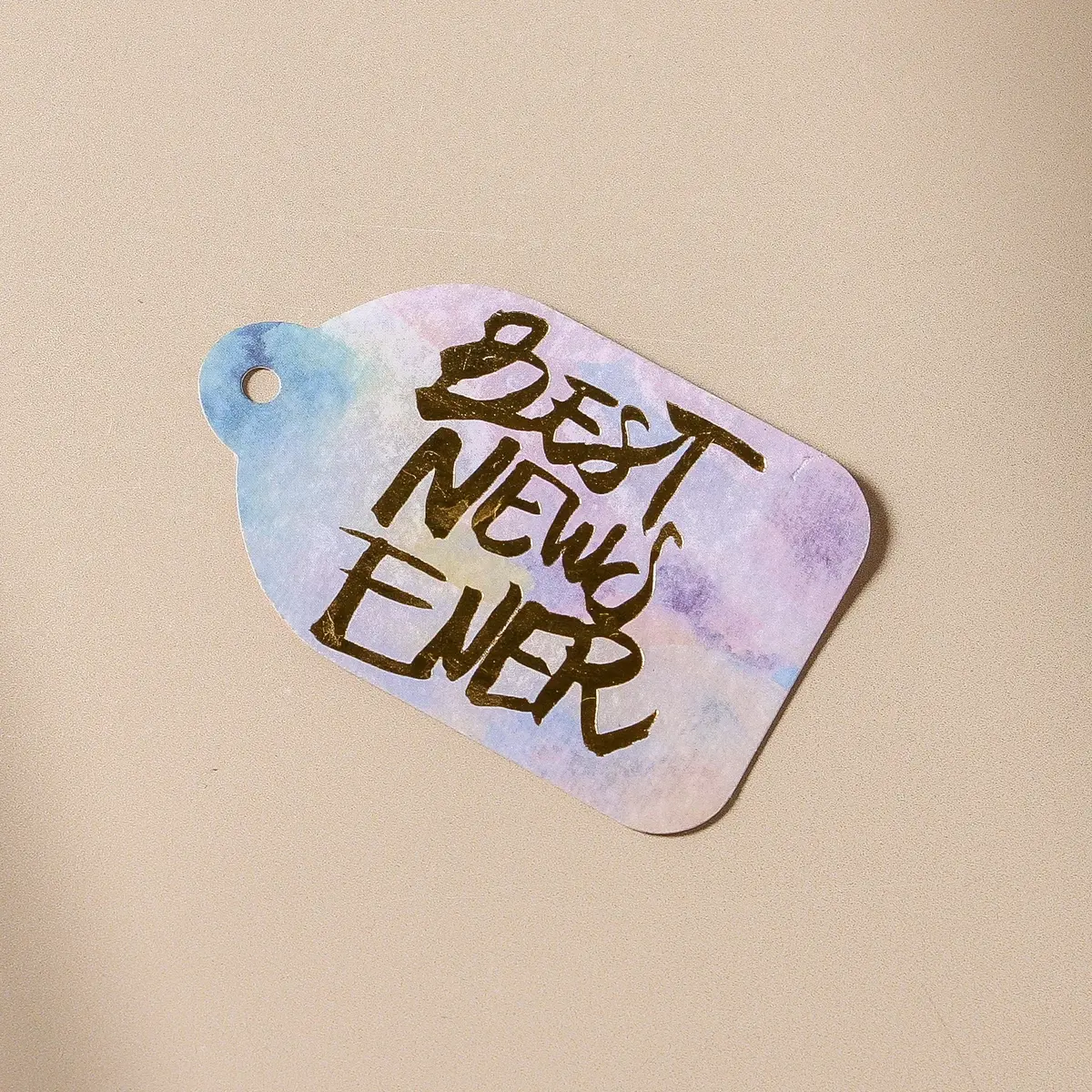 Best News Ever Foil Tag 1