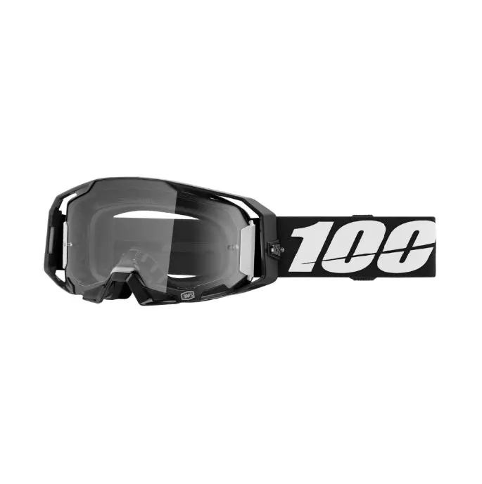 100% Armatic Goggles Black - Clear Lens 1