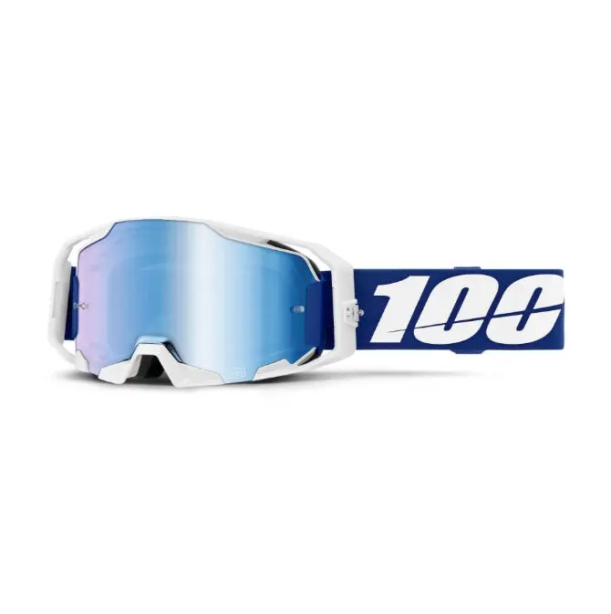 100% Armatic Goggles Blue - Mirror Blue Lens 1