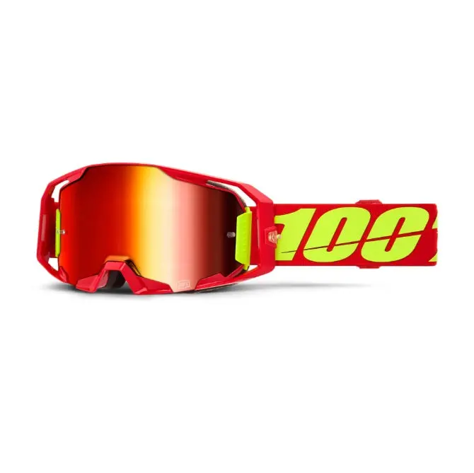 100% Armatic Goggles Red - Mirror Red Lens 1