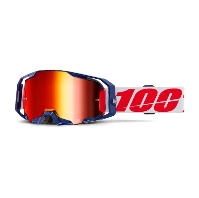 100% Armatic Goggles Mach Z - Mirror Red Lens 1