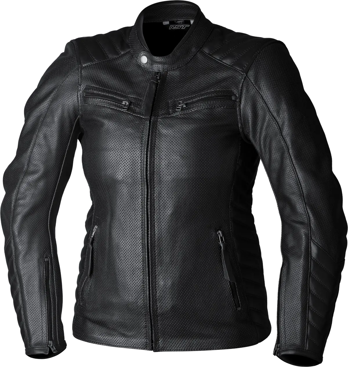 Rst Ladies Roadster Air Ce Jacket Black Leather Md 103538Blk-12 1