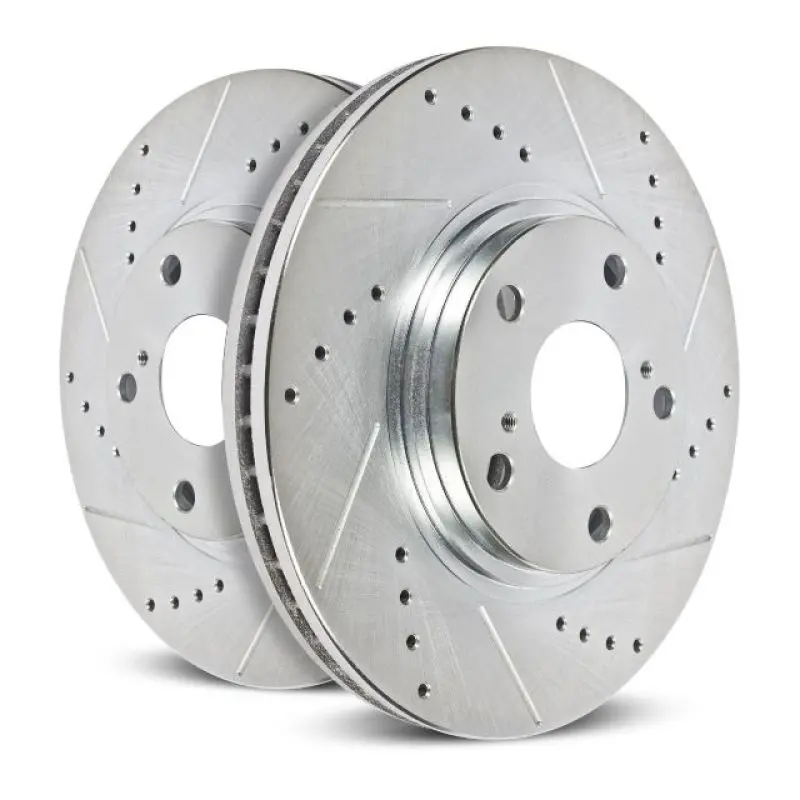 Power Stop 13-22 Ford F-350 Super Duty Rear Right Evolution Drilled & Slotted Rotor 1