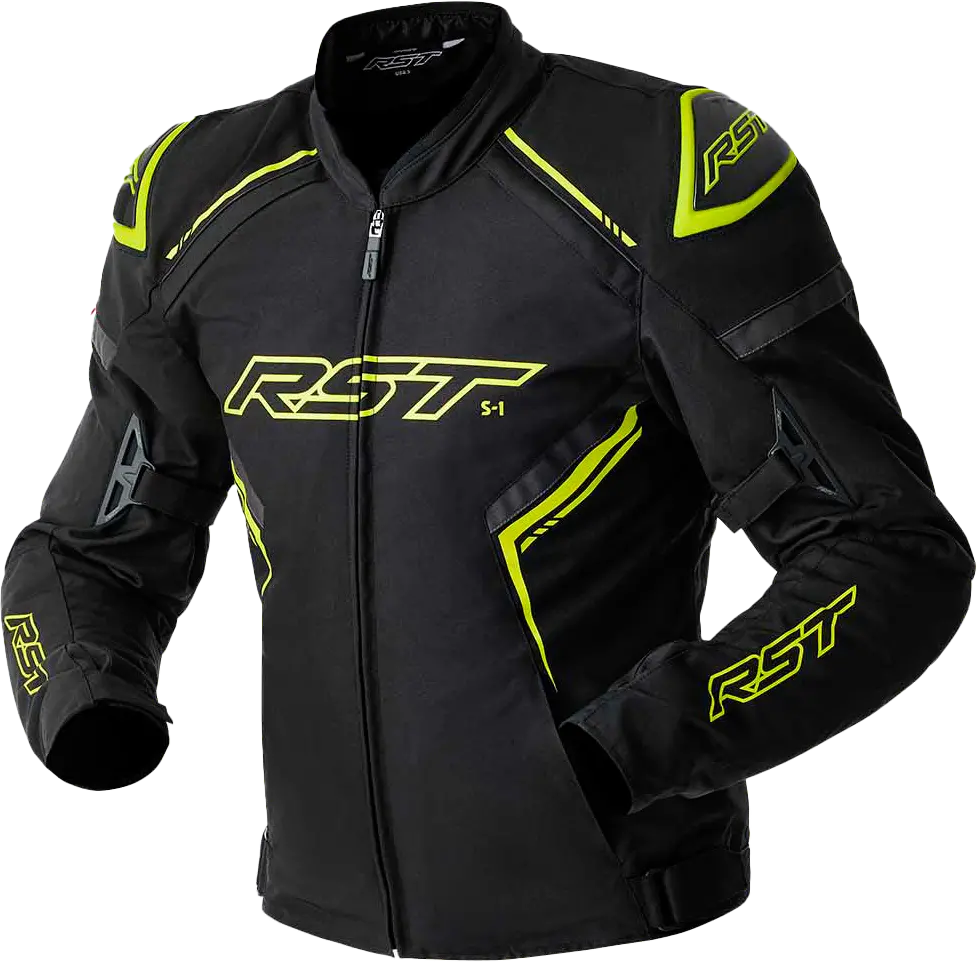 Rst S1 D3o Textile Jacket Black/Grey/Flo Yel Xl 103614F.Yel-46 1
