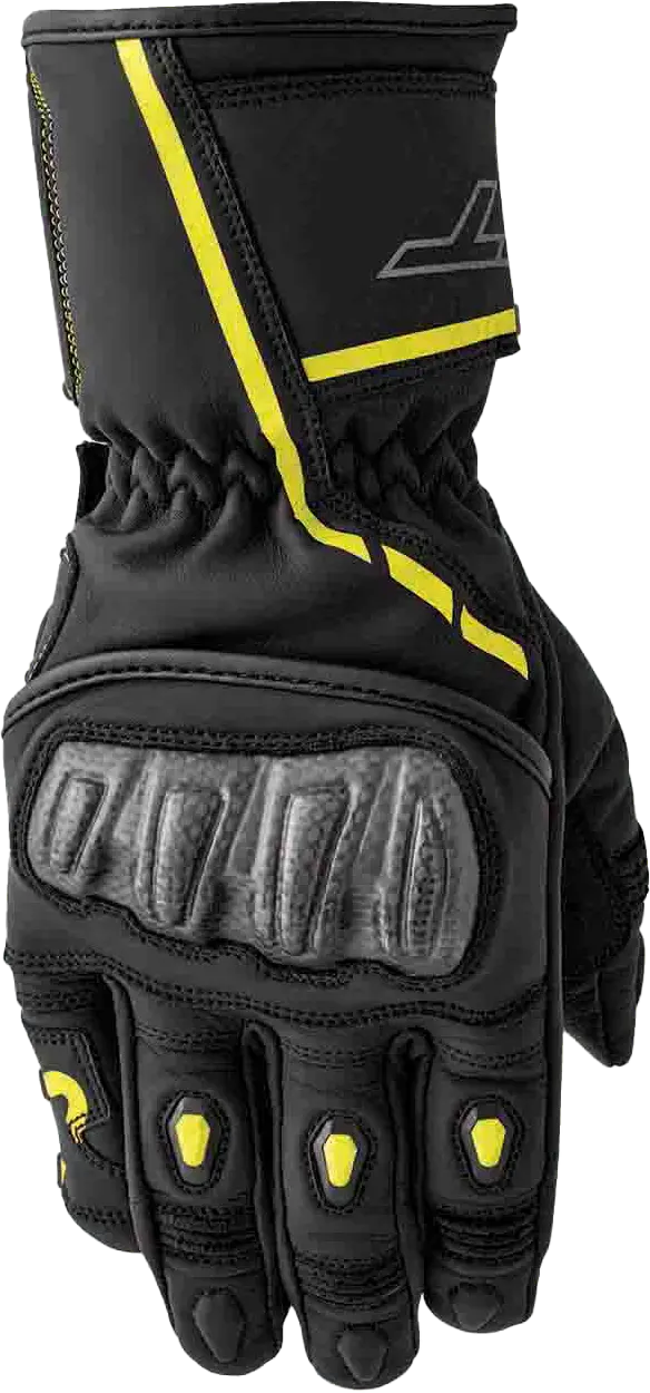 Rst S1 Glove Blk/Flo-Yel Leather Xl 103650F.Yel-11 1