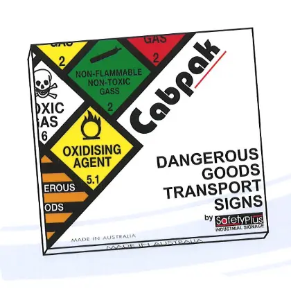 Cab Pack Dangerous Goods Transport Signs 1