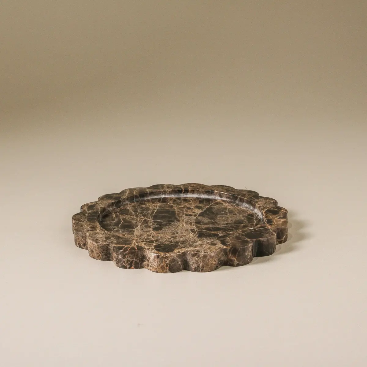Calile Tray Brown Emperador Marble 1
