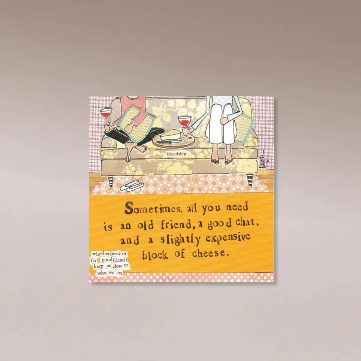Card - Block Of Cheese 1