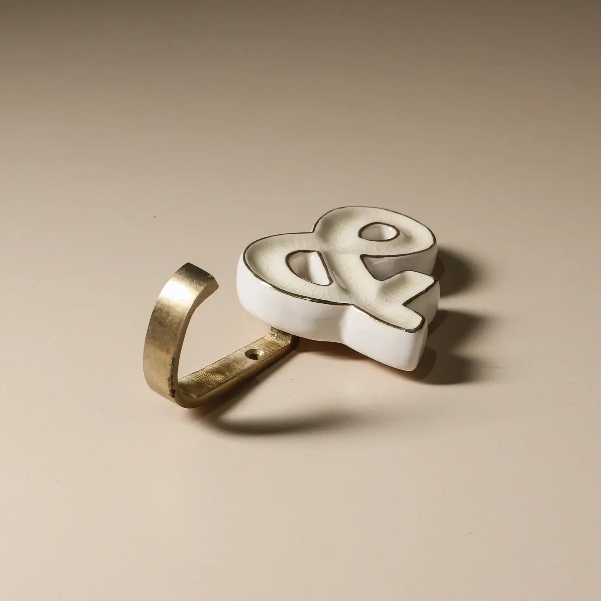 Ceramic Ampersand Hook 1