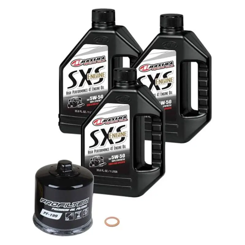 Maxima Sxs Polaris Turbo Quick Change Kit W/Full Synthetic 10W50 Engine Oil/Filter/Hardware 1