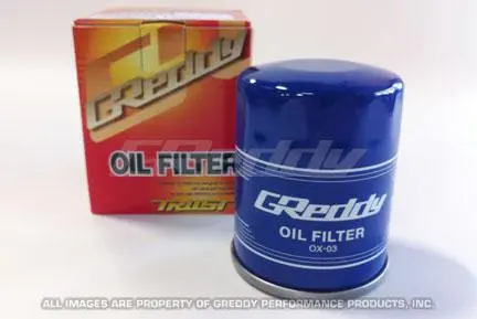 Greddy Ox-03 Oil Filter - 3/4 -16Unf Inlet/ 65Mm Diameter/90Mm Tal 1