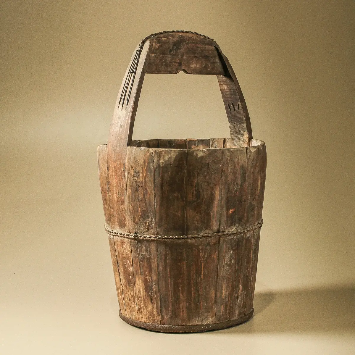 Chinese Antique Rice Bucket 1