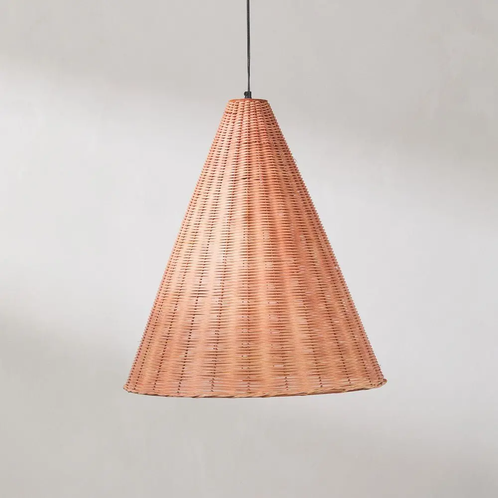 Clover Rattan Pendant 2