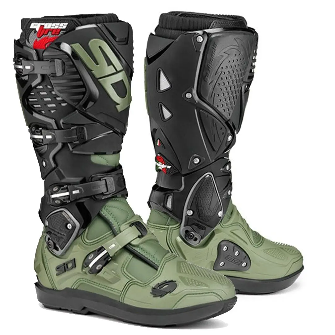 Sidi Crossfire 3 Srs Army Black Motocross Boots 1