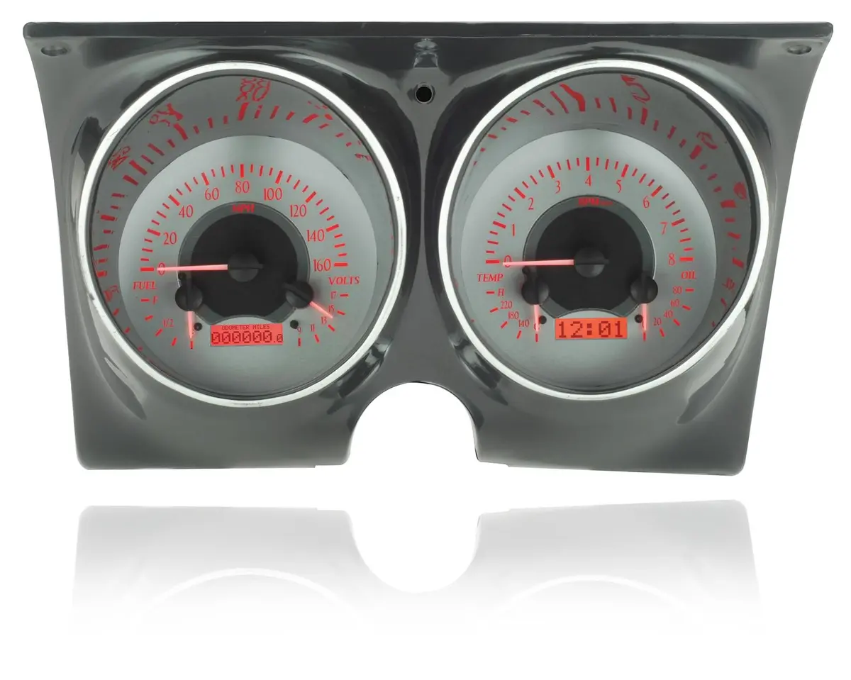 Dakota Digital Vhx-67C-Cam-S-R Direct-Fit Analog Gauge Cluster For Camaros 1