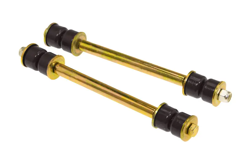 Prothane Universal End Link Set - 7 3/8In Mounting Length - Black 1