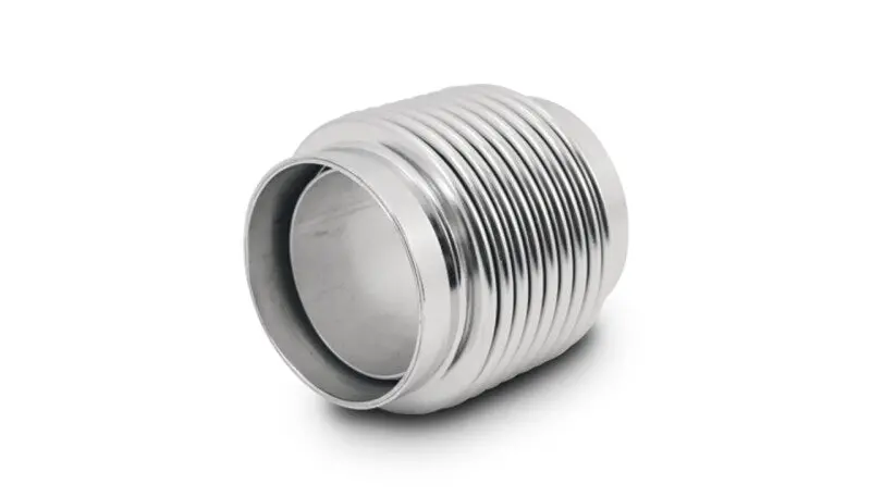 Vibrant 1.75In Id X 2.50In Long 321Ss Electro Polished Motorsport Bellows W/Neck & Liner 1