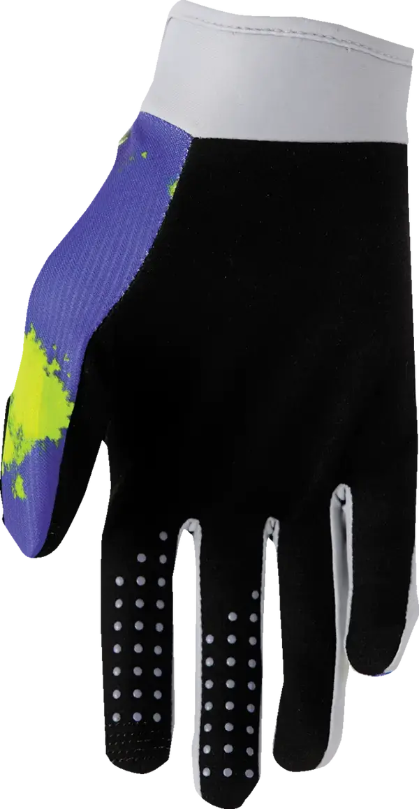 2026 Thor Glove Youth Launchmode Bleach Grey Acid 2