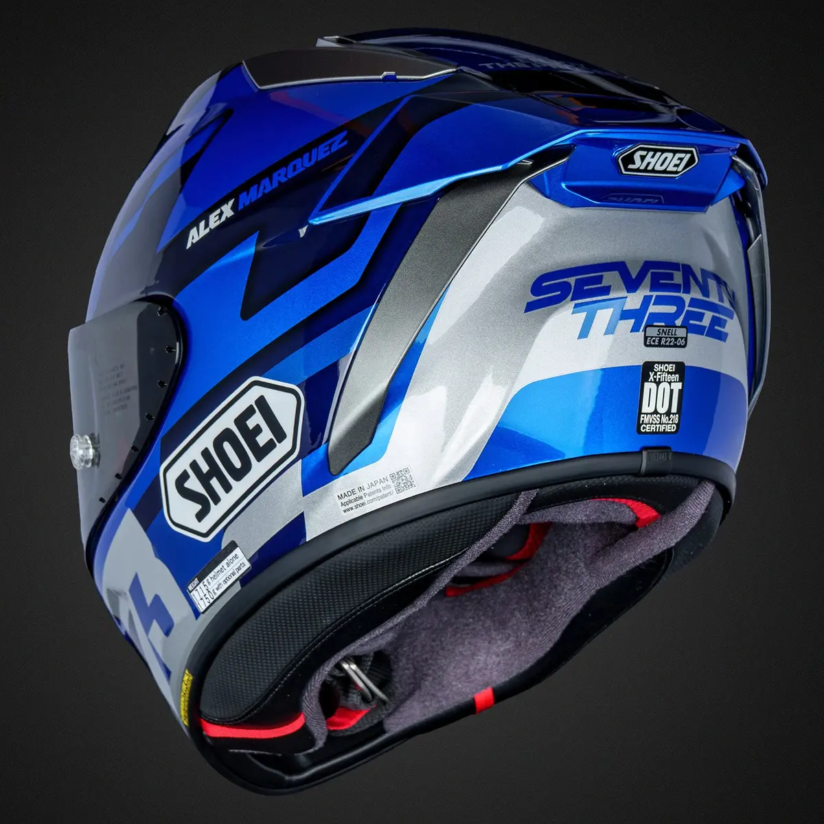 Shoei X-Fifteen Alex Marquez 73 V3 Large 0105-2602-06 1