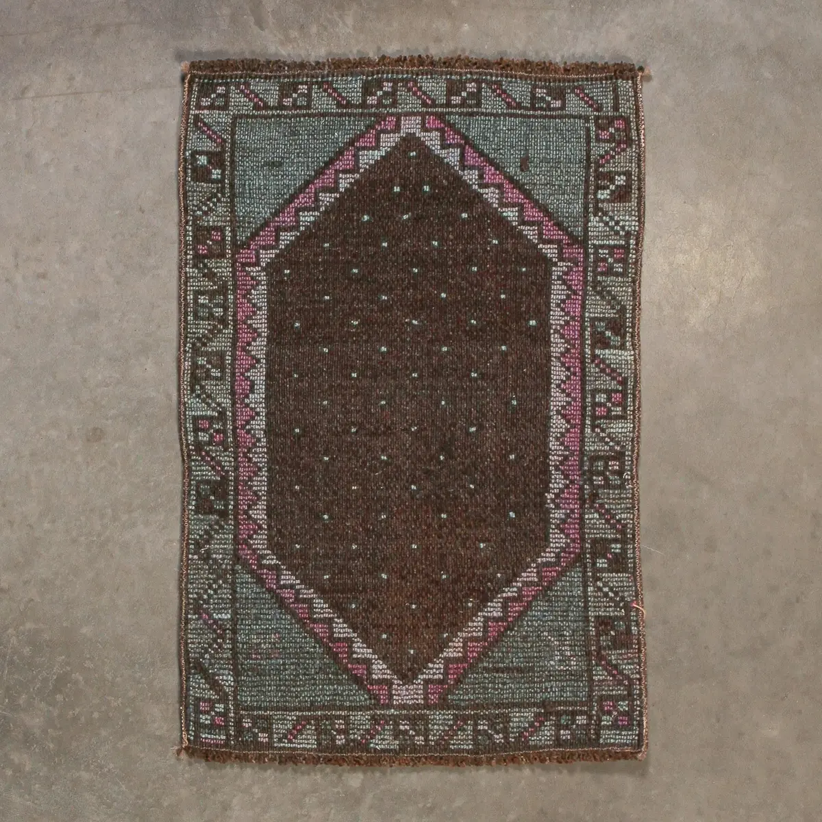 Dugum Vintage Anatolian Accent Rug 1