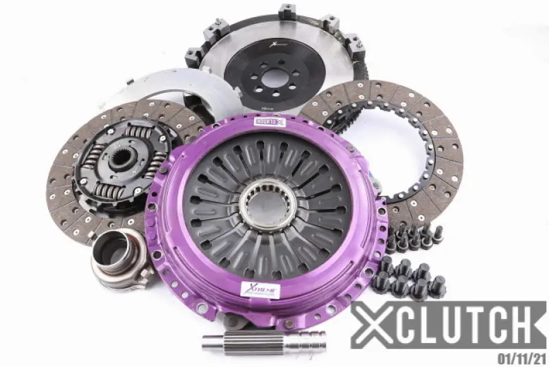 Xclutch 07-17 Mitsubishi Lancer Evo X 2.0L 10.5In Twin Sprung Organic Clutch Kit 1