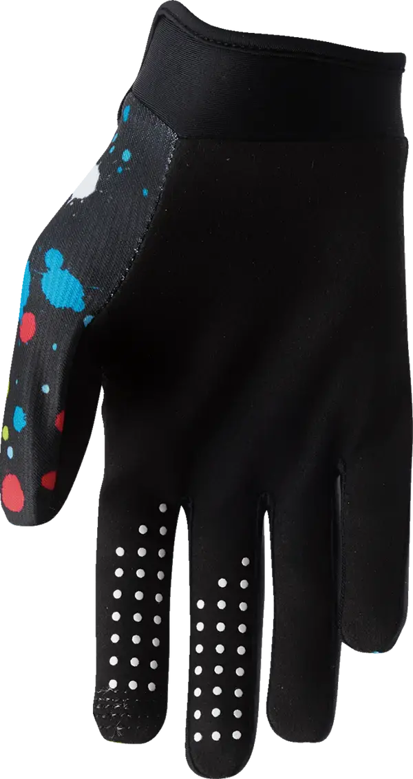 2026 Thor Glove Youth Launchmode Splat Black 3
