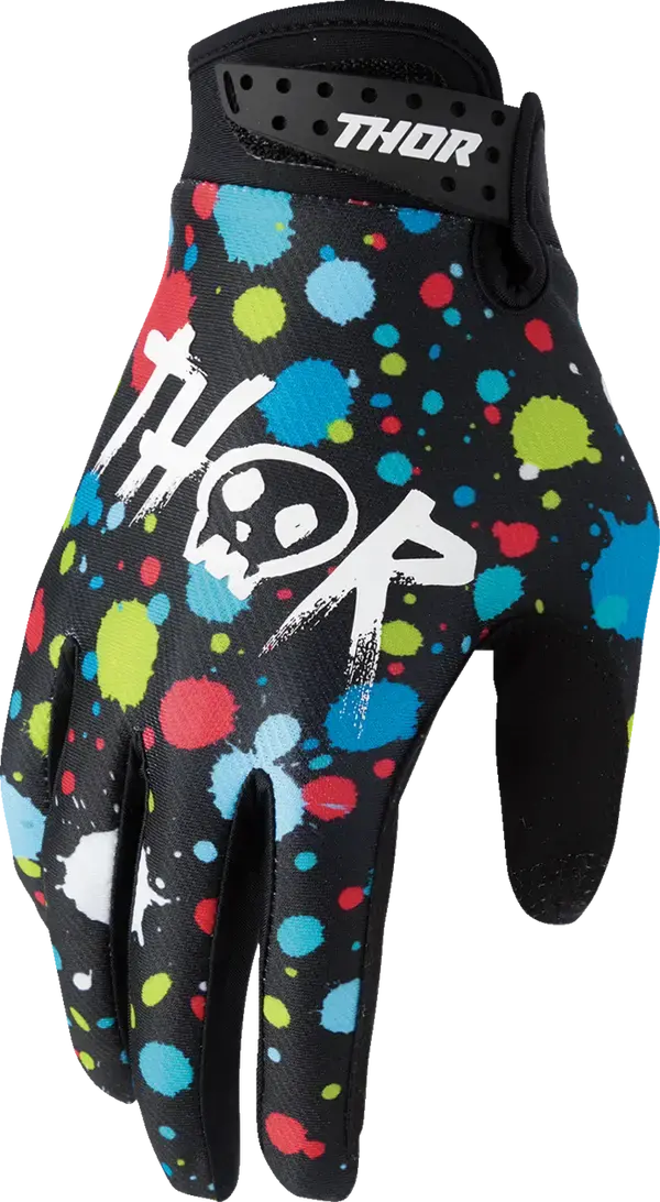 2026 Thor Glove Youth Launchmode Splat Black 1