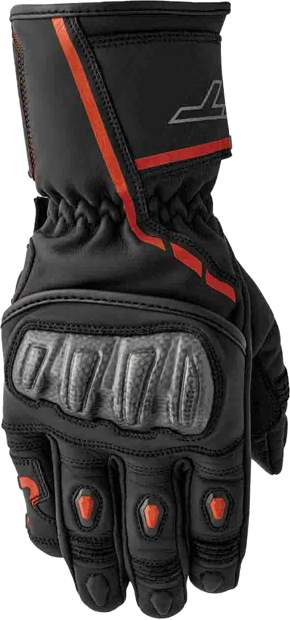 Rst S1 Glove Blk/Red Leather Sm 103650Red-08 1