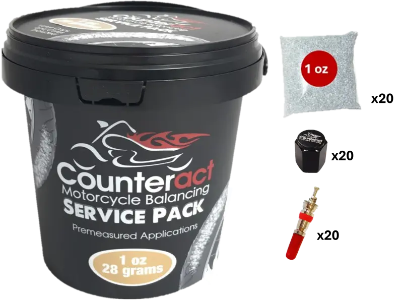 Counteract Motorcycle Balance Beads Shop Service Bucket: 20 Packs - 1Oz Bags 1