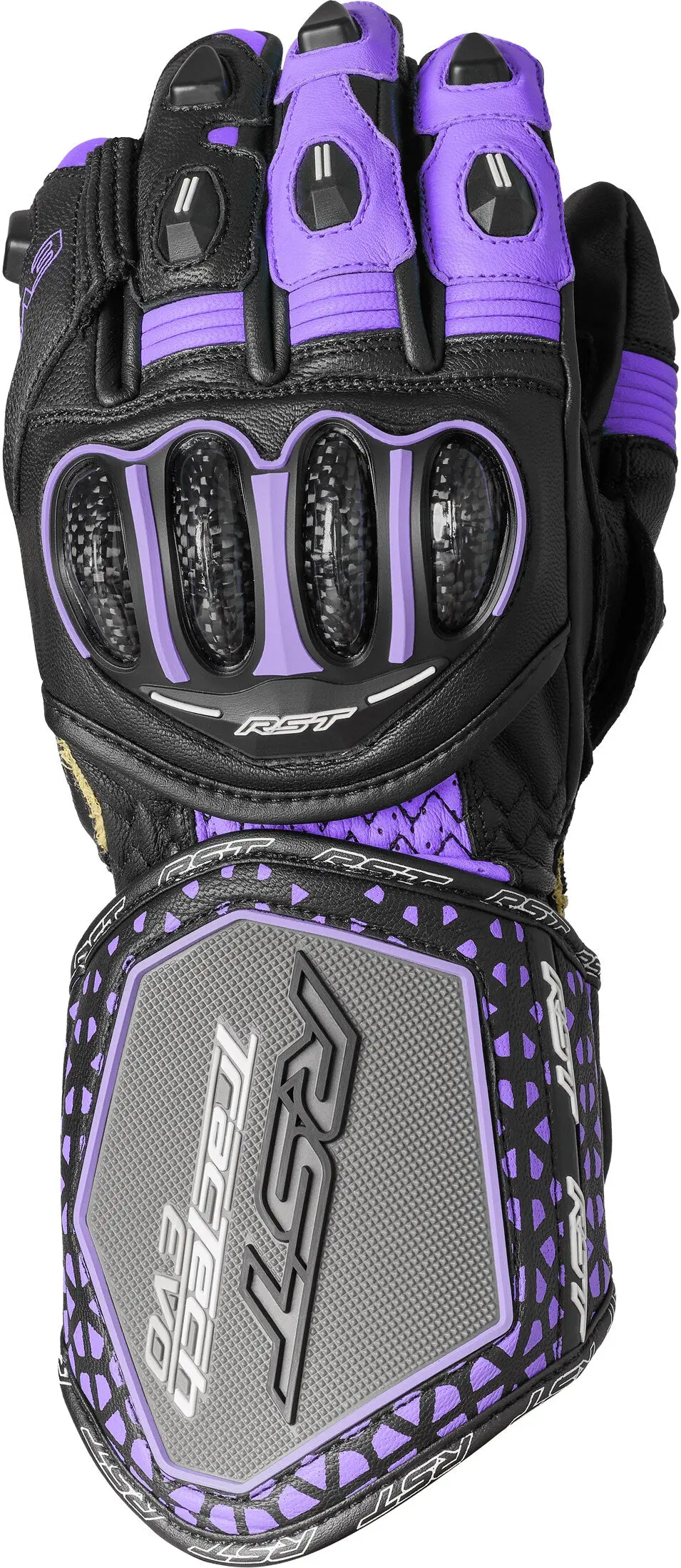 Rst Womens Tractech Evo 4 Ce Glove Black/Fushia/Grey Leather Xl 103495Pnk-09 1