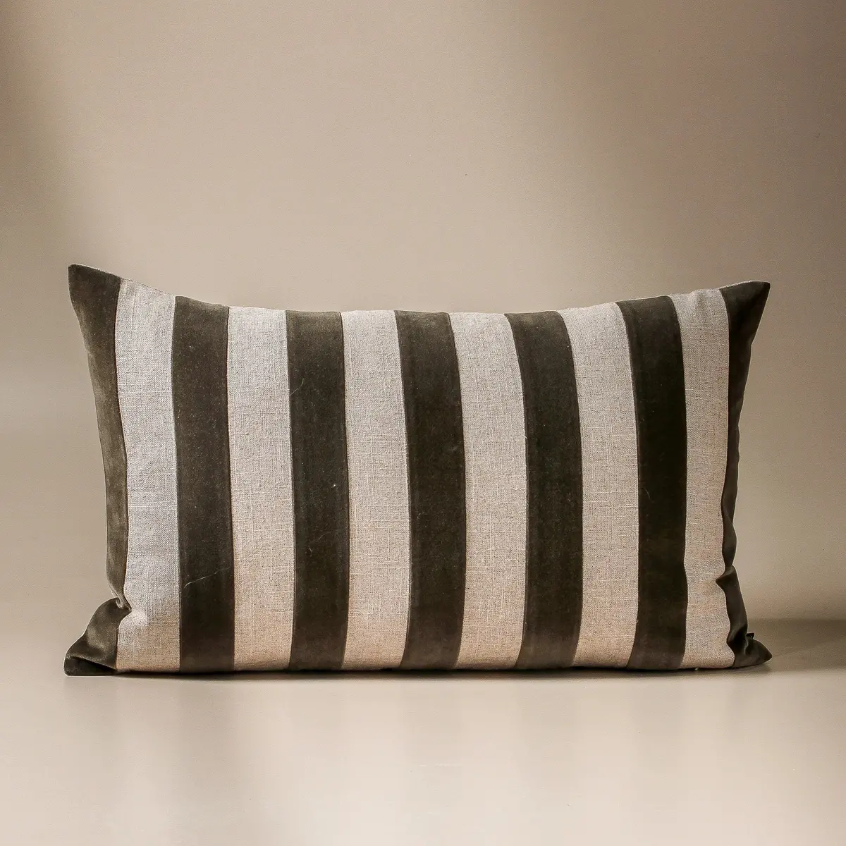 Etro Olive Stripe Cushion 65X40cm 1