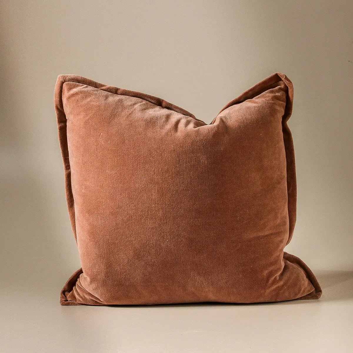 Evelyn Velvet Cushion - Clay 50X50 1