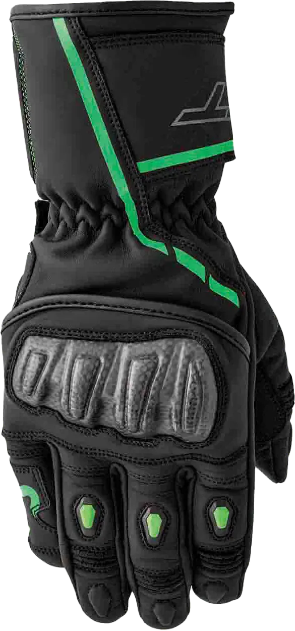 Rst S1 Glove Blk/Flo-Green Leather Lg 103650F.Grn-10 1