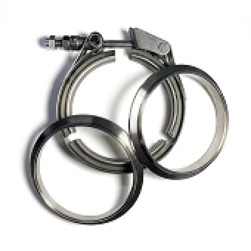 Stainless Bros 3.0In Ss304 V-Band Quick Release Clamp Assembly (2 Flanges/1 Clamp) 1