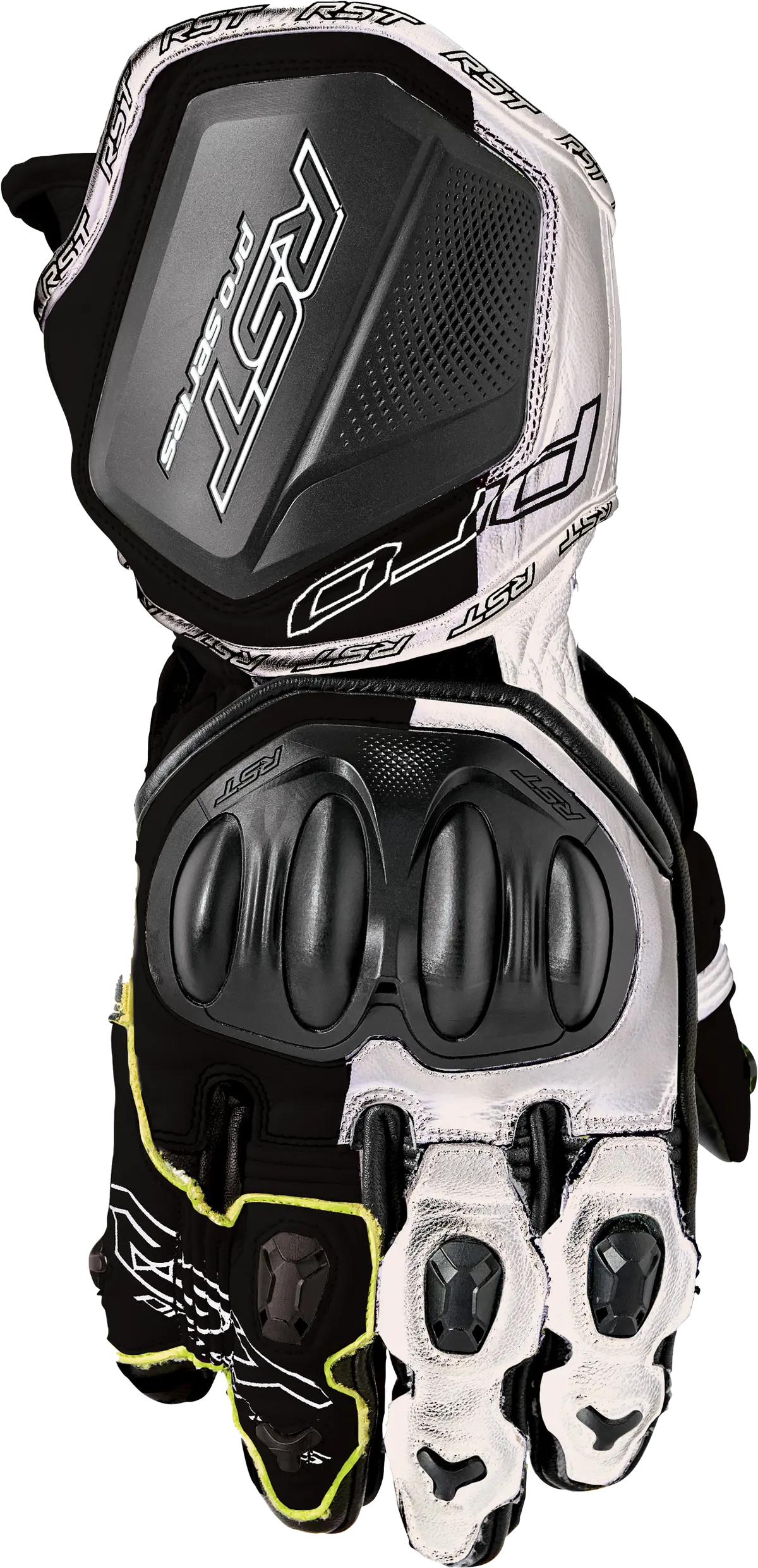 Rst Pro Series Gp D3o Gloves Black/White Leather Xs 103715Whi-07 1