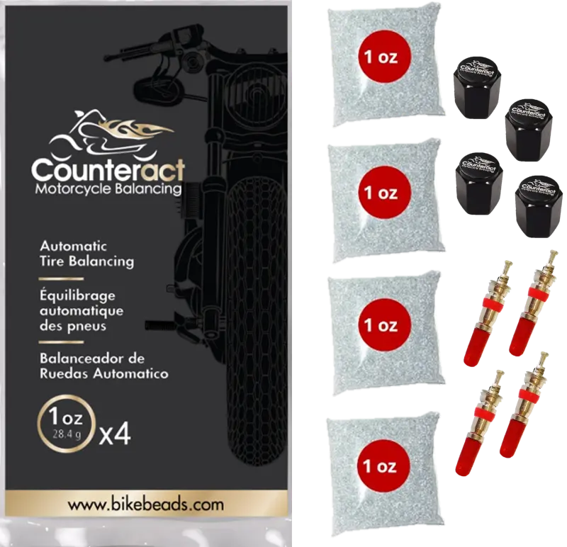 Counteract Motorcycle Balancing Bead Shop Pack (4) 1Oz Bags 1