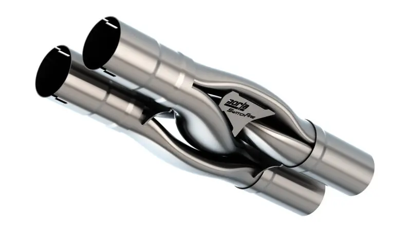 Borla Universal Hydroformed Switchfire X-Pipe 3In Id 3In Od Outlets W/ Notches 1