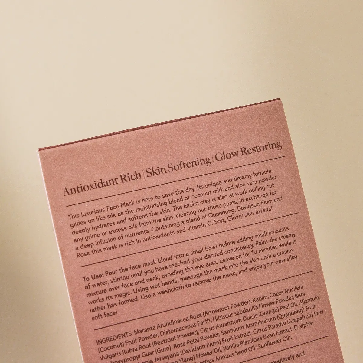 Facial Mask - Pink Vitamin C 2