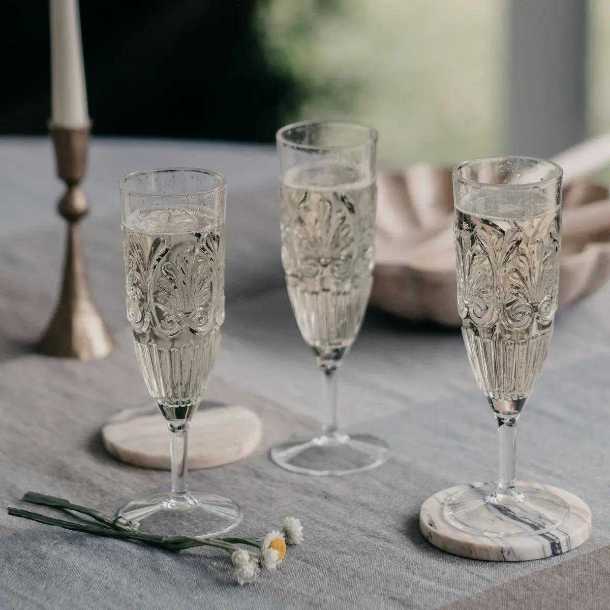 Flemington Acrylic Champagne Flute Clear 2