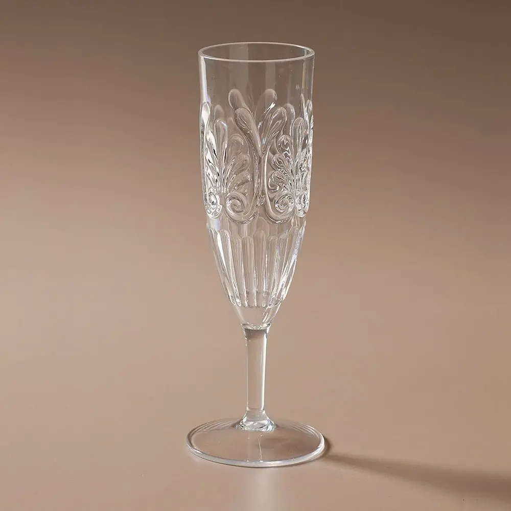 Flemington Acrylic Champagne Flute Clear 1