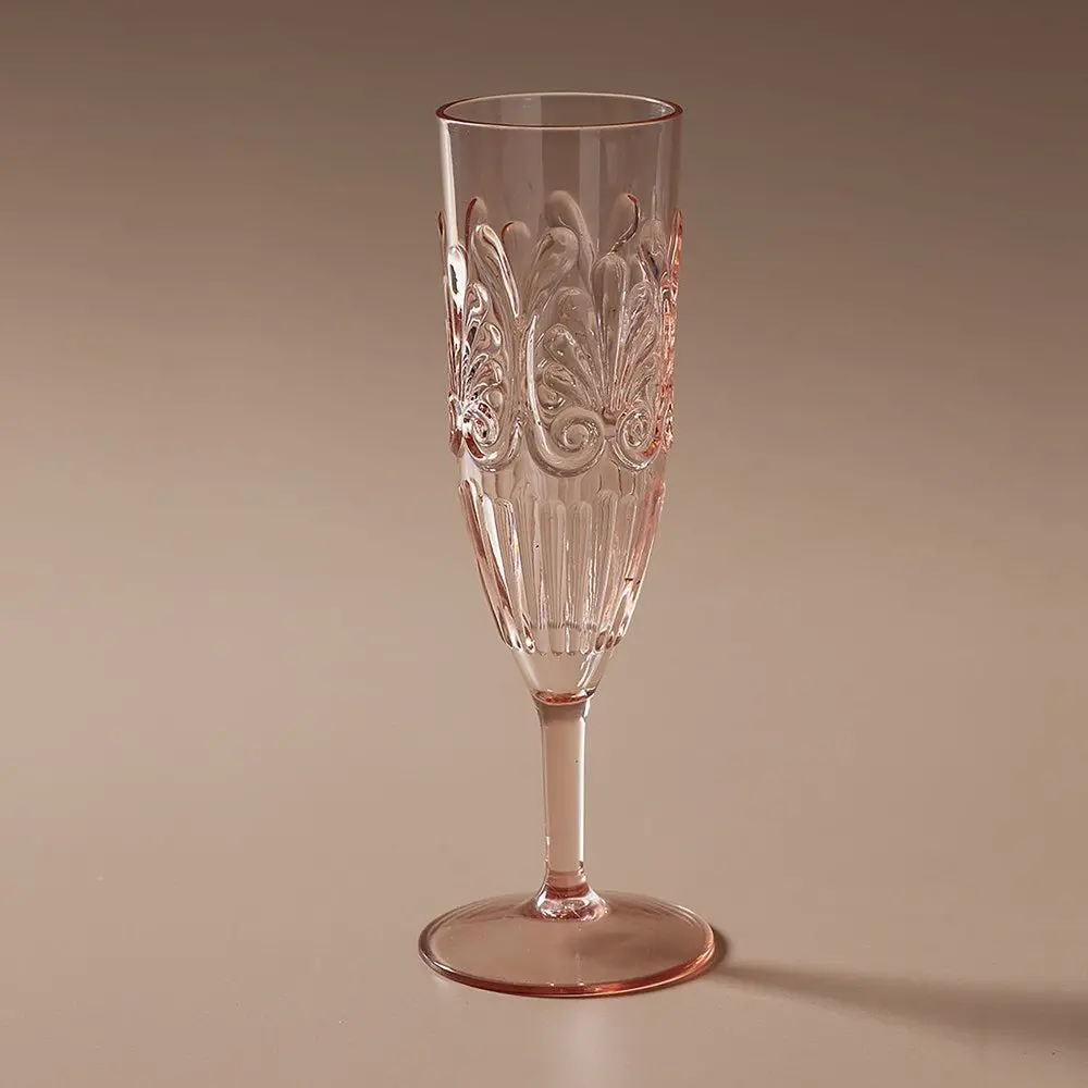 Flemington Acrylic Champagne Flute Pale Pink 1