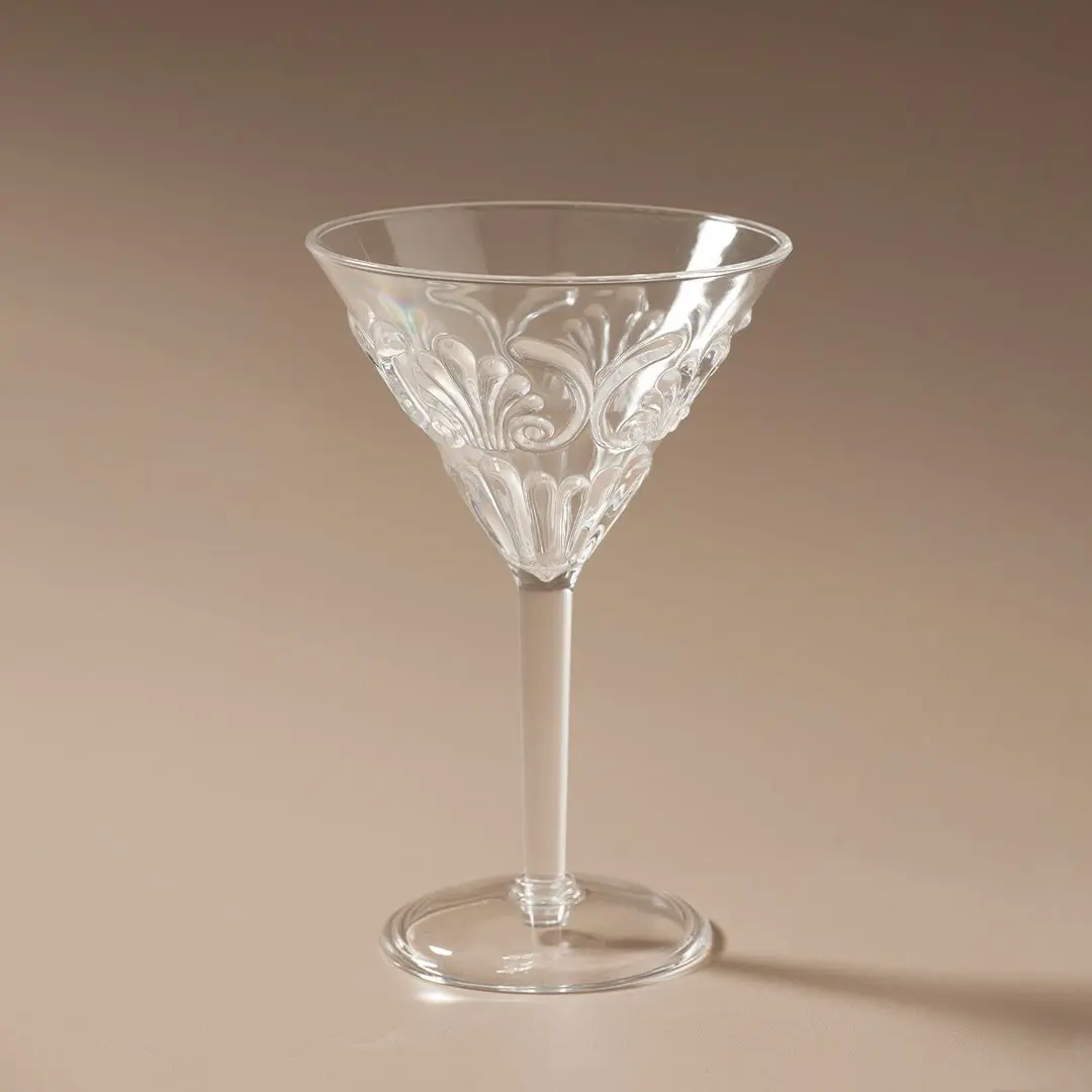 Flemington Acrylic Martini Glass Clear 1