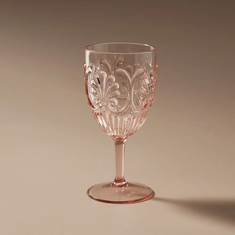 Flemington Acrylic Wine Glass Pale Pink 1