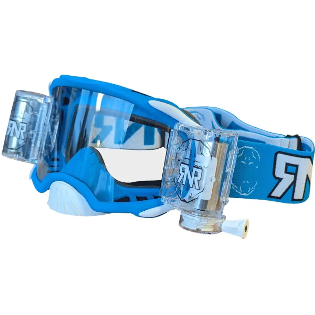 Rip N Roll Rnr Platinum 48Mm Motocross Goggles - Light Blue 1