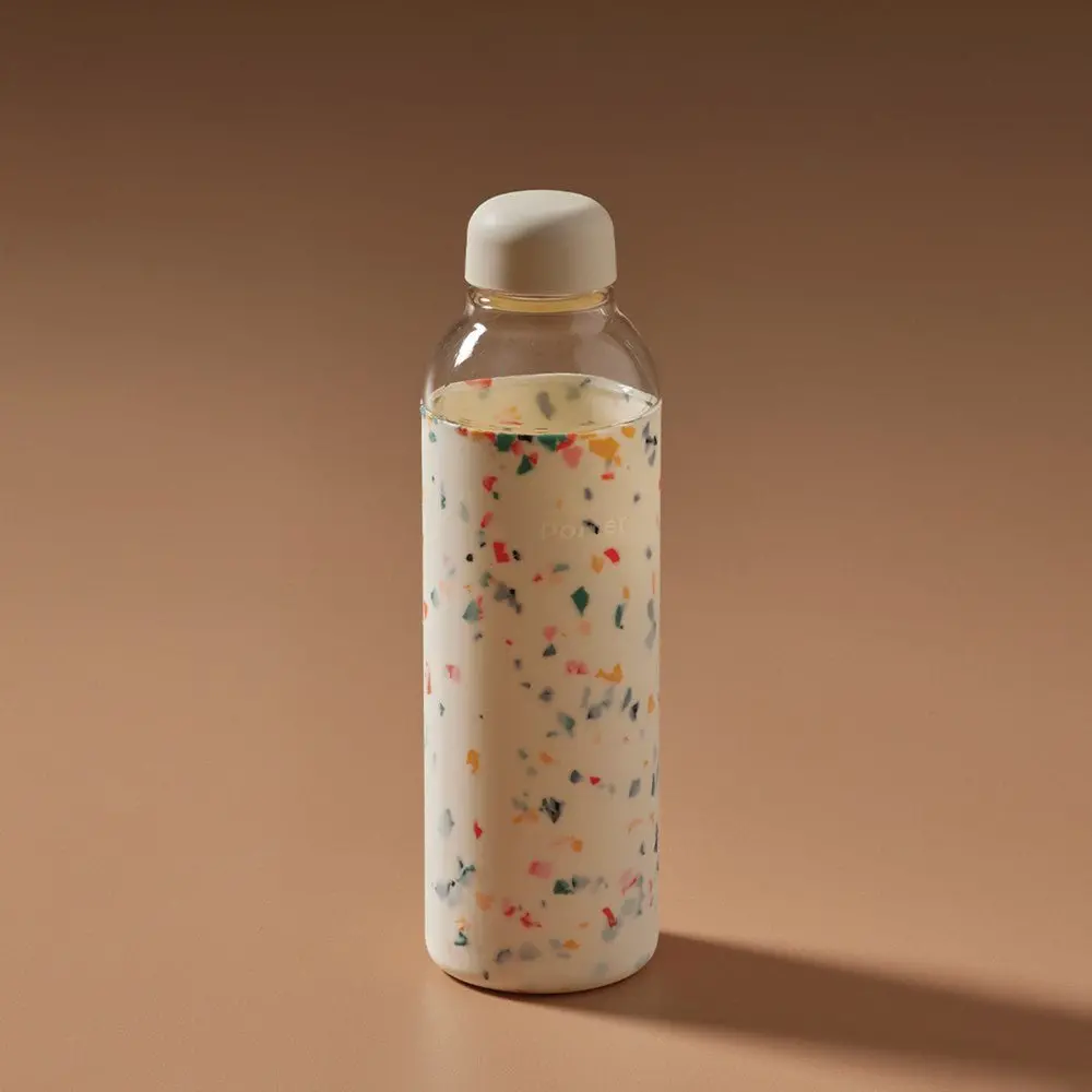 Glass Water Bottle Terrazzo 1