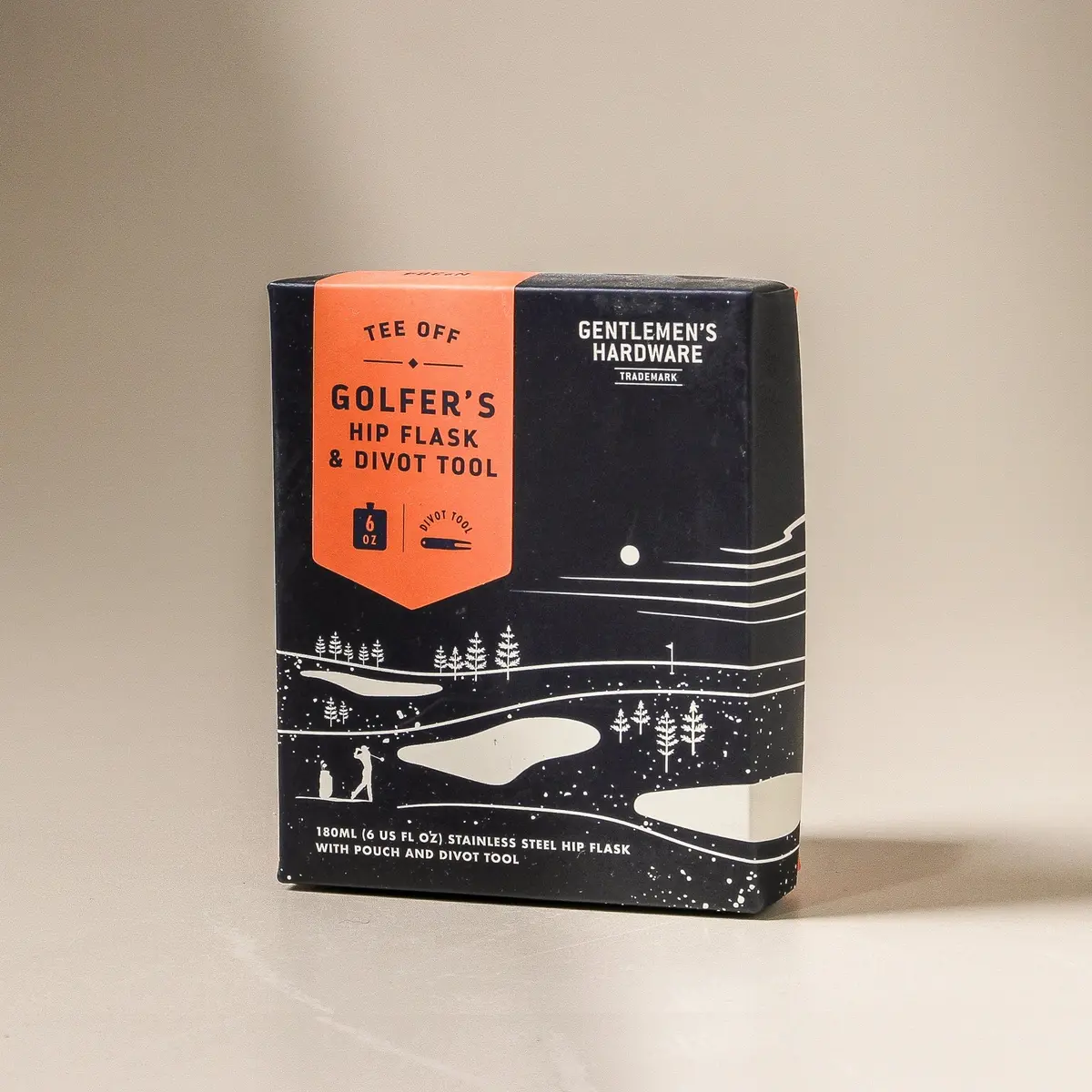 Golfers Hip Flask & Divot Tool 1