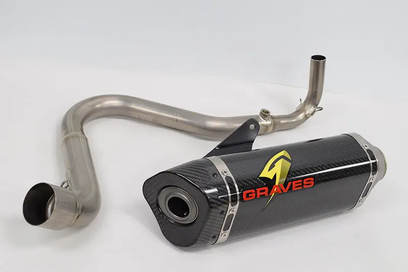 Kawasaki Z125 Pro Full Titanium Carbon Exhaust System 1