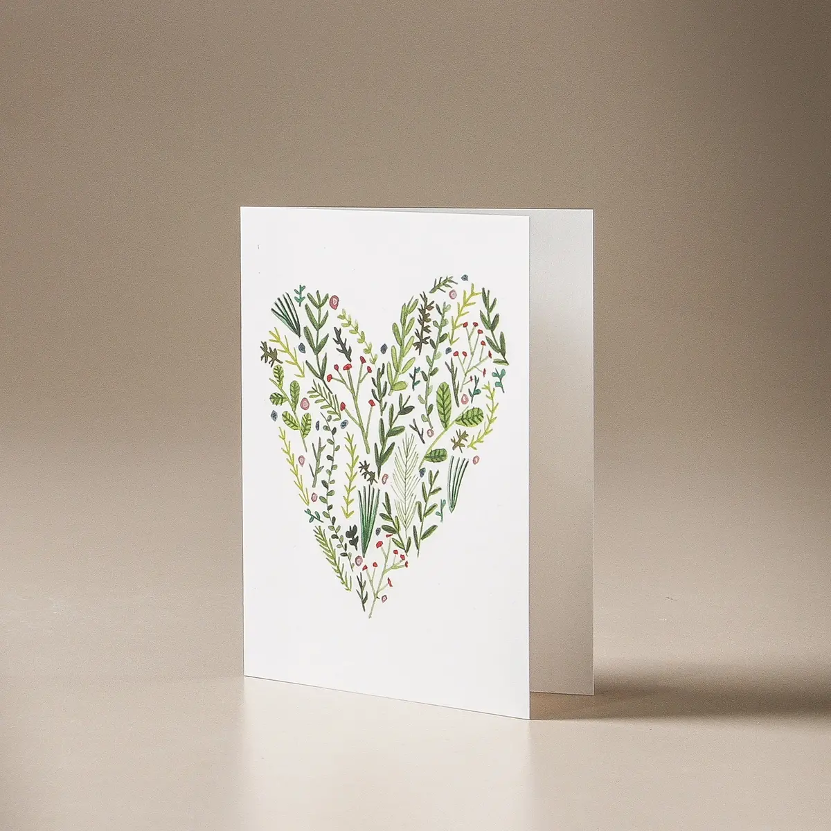 Greeting Card Floral Heart 1